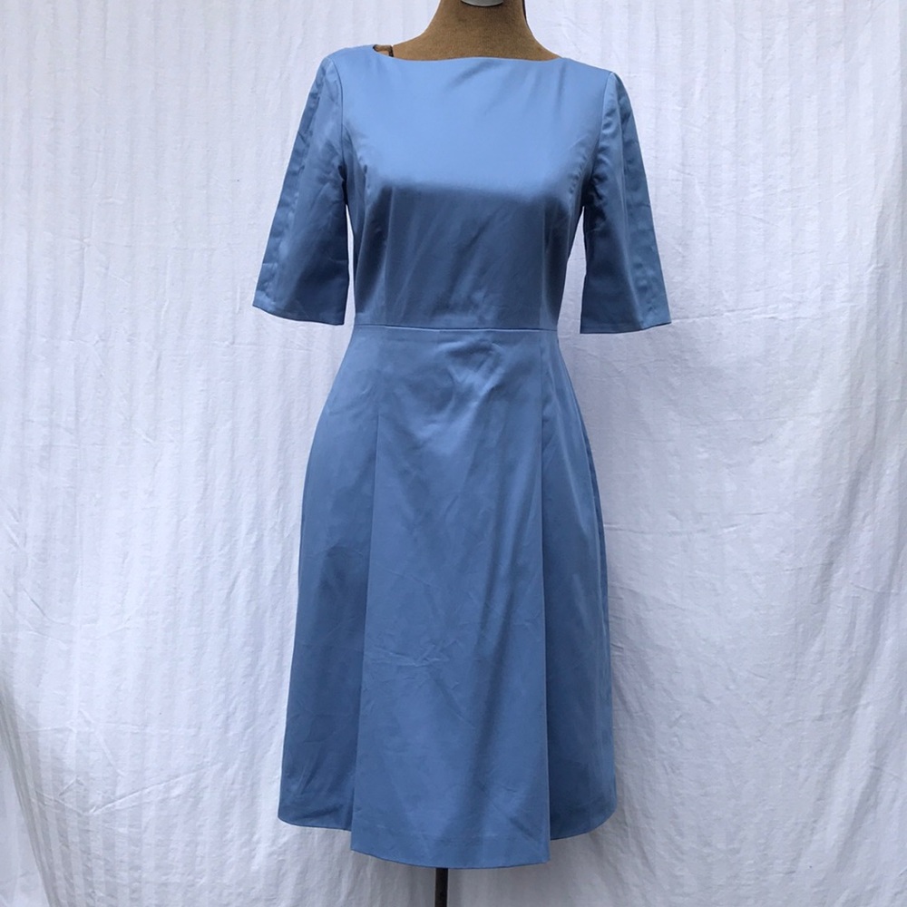 346 Brooks Brothers Classic Blue Dress